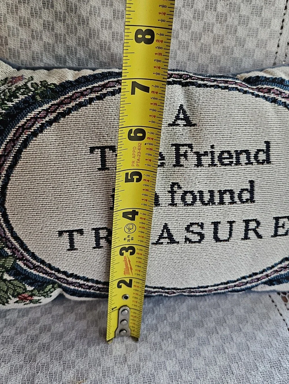 90's Needlepoint Decorative Pillow